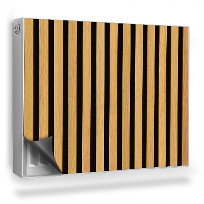 Mata magnetyczna na grzejnik Modne lamele drewniane szczeble tekstura