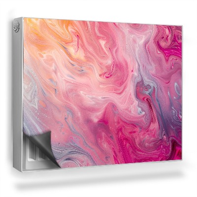 Mata magnetyczna na grzejnik Mieszające się farby, delikatne pastele