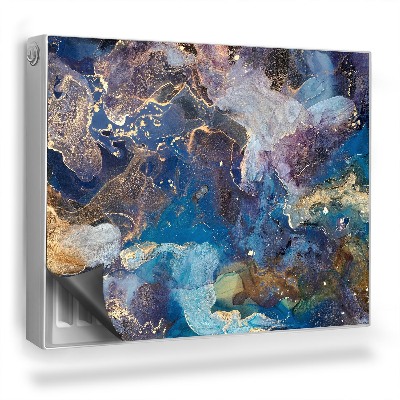 Mata magnesowa na kaloryfer Mieszające się farby abstrakcyjne kształty