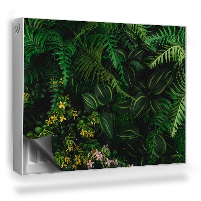Mata magnetyczna na grzejnik Rośliny z dżungli paprocie mroczny klimat