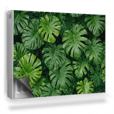 Mata magnesowa na kaloryfer Zagęszczone liście z dżungli, ciepła zieleń