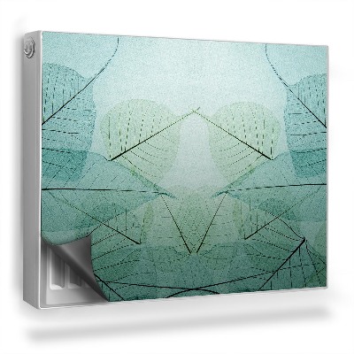 Mata magnesowa na kaloryfer Zbliżenie na nachodzące na siebie listki