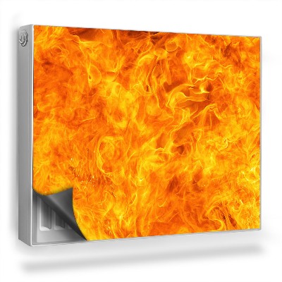 Mata magnetyczna na grzejnik Ognista lawa tekstura żywiołu