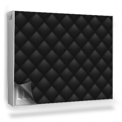 Mata magnetyczna na grzejnik Stylowy pikowany materiał glamour tekstura