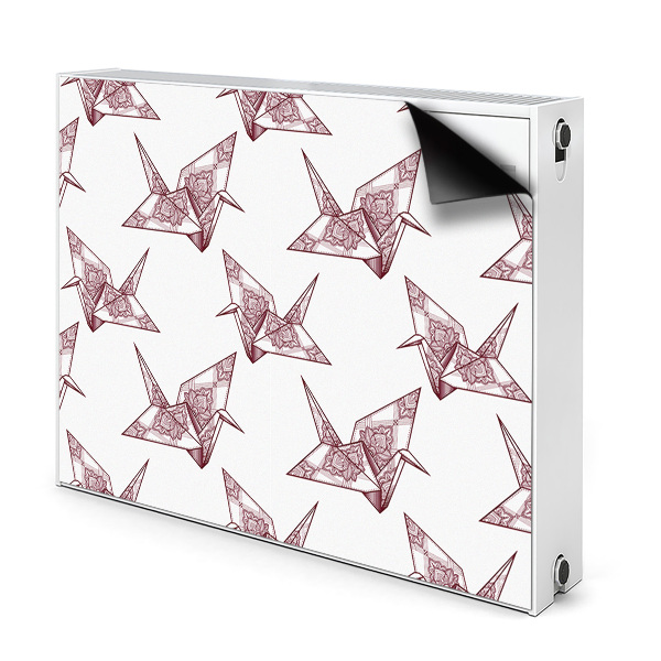 Mata magnesowa na kaloryfer Ptaki origami