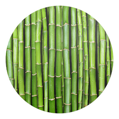 Podkładka pod krzesło obrotowe okrągła Wzór bambusowy