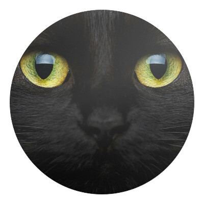 Podkładka pod krzesło obrotowe okrągła Kocie oczy z bliska