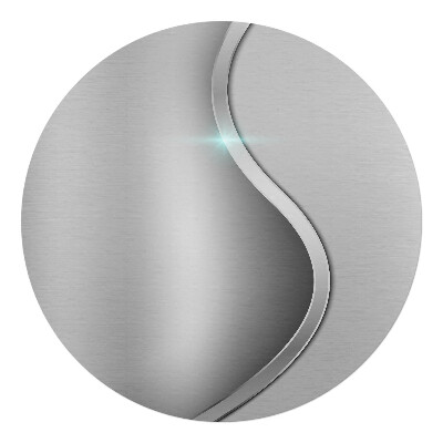 Podkładka pod krzesło okrągła Metaliczna fala