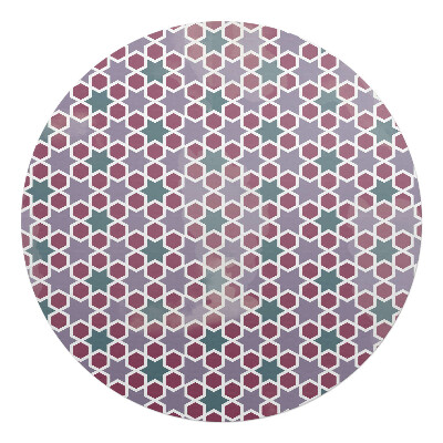 Podkładka pod krzesło okrągła Geometryczny wzór