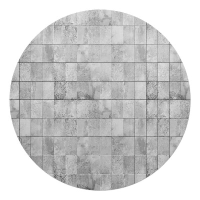 Mata na podłogę pod krzesło okrągła Kamienna mozaika