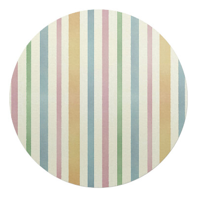 Mata pod fotel biurowy okrągła Pastelowe paski