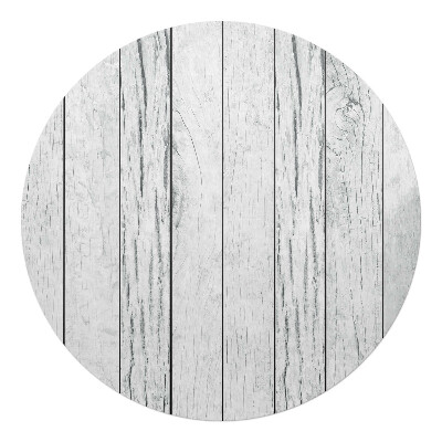 Mata na podłogę pod krzesło okrągła Drewniane deski pionowo