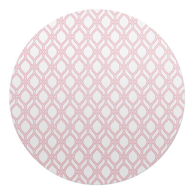 Mata pod fotel biurowy okrągła Geometryczny wzór retro