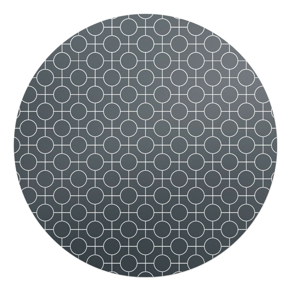 Podkładka pod krzesło okrągła Geometryczne koła