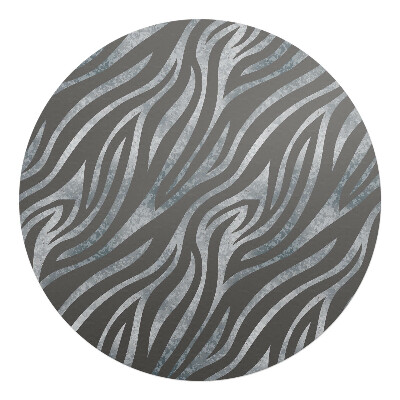 Mata pod fotel biurowy okrągła Abstrakcyjne linie