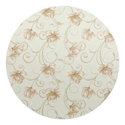 Podkładka pod krzesło okrągła Kwiatowy ornament