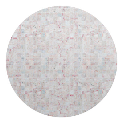 Podkładka pod krzesło okrągła Mozaika pastelowa