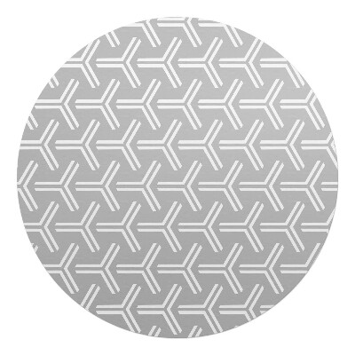 Podkładka pod krzesło obrotowe okrągła Geometryczny wzór