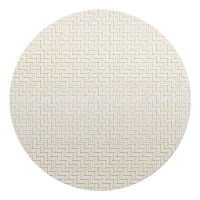 Mata pod fotel biurowy okrągła Jodełka geometryczna