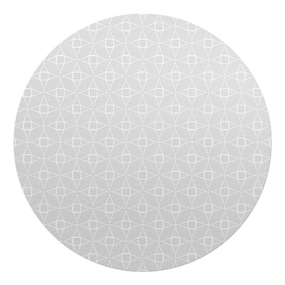 Podkładka pod krzesło okrągła Geometryczny wzór retro