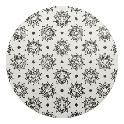 Podkładka pod krzesło okrągła Symetryczne mandale