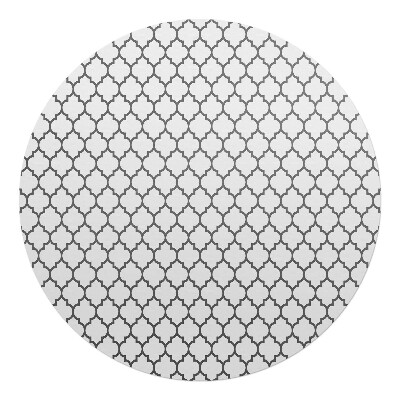 Podkładka pod krzesło obrotowe okrągła Geometryczny wzór