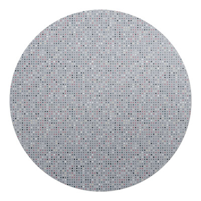 Podkładka pod krzesło okrągła Kropki mozaika