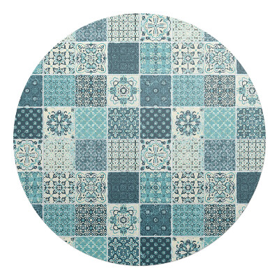 Podkładka pod krzesło obrotowe okrągła Mozaika kafelków