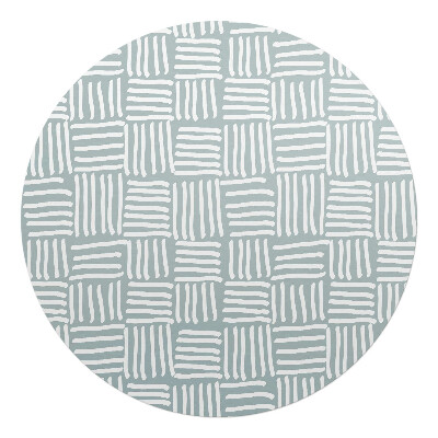 Podkładka pod krzesło okrągła Geometryczny wzór linii