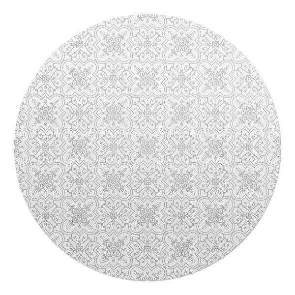 Mata pod krzesło okrągła Symetryczny ornament