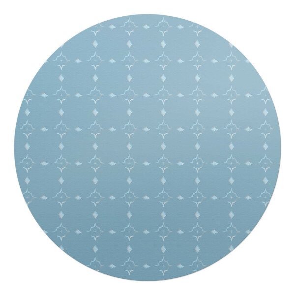 Mata na podłogę pod krzesło okrągła Geometryczny wzór retro