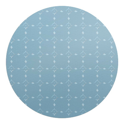 Mata na podłogę pod krzesło okrągła Geometryczny wzór retro