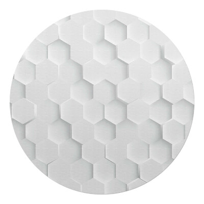 Podkładka pod krzesło obrotowe okrągła Plaster miodu 3D