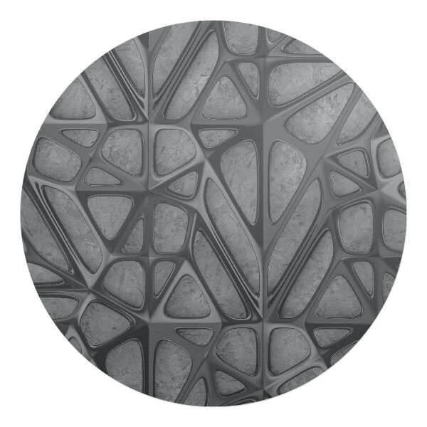 Mata pod krzesło okrągła Organiczna siatka