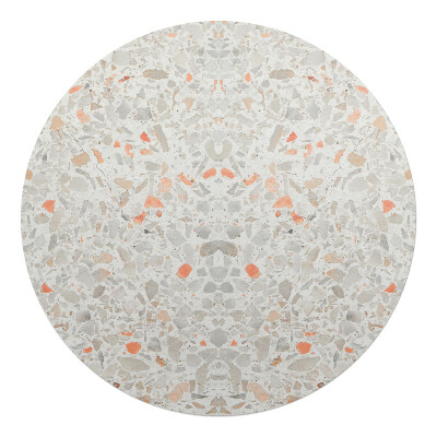 Podkładka pod krzesło obrotowe okrągła Terrazzo symetryczny