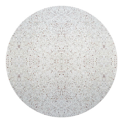 Mata na podłogę pod krzesło okrągła Symetryczny terrazzo