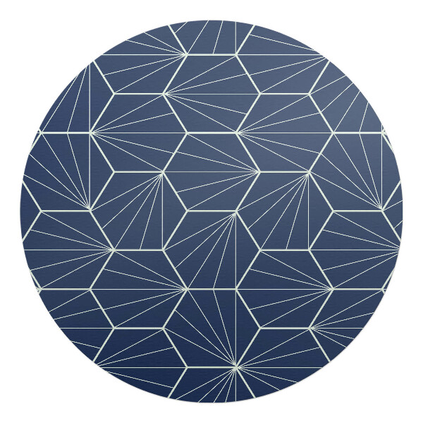 Podkładka pod krzesło okrągła Geometryczny wzór