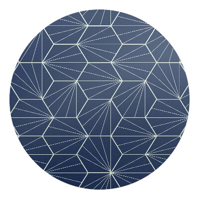 Podkładka pod krzesło okrągła Geometryczny wzór