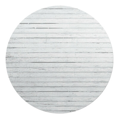 Mata pod krzesło okrągła Drewniane deski pionowo