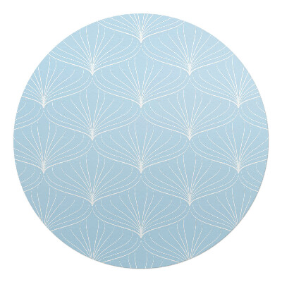 Podkładka pod krzesło okrągła Delikatne wachlarze