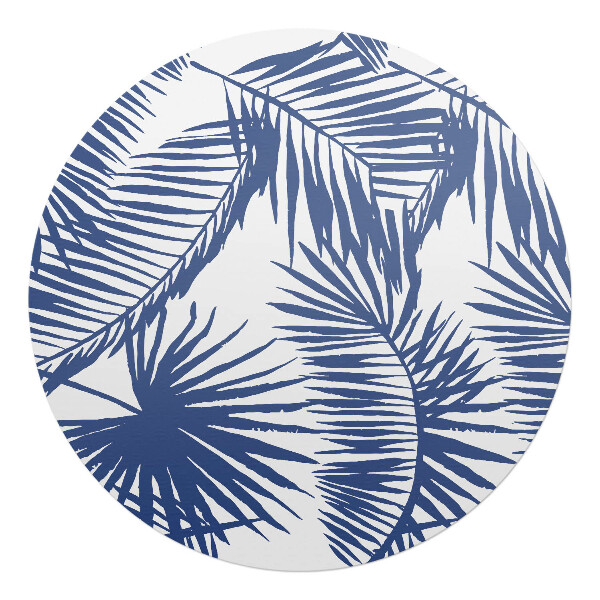 Podkładka pod krzesło okrągła Liście palmowe wzór