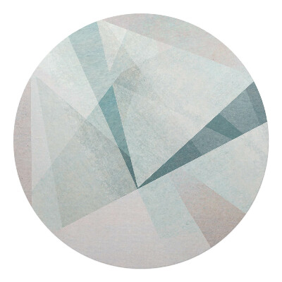 Podkładka pod krzesło obrotowe okrągła Geometryczne kształty