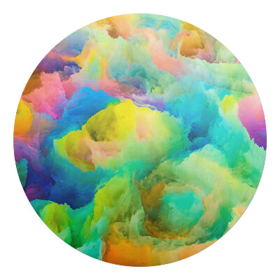 Podkładka pod krzesło okrągła Kolorowe chmury