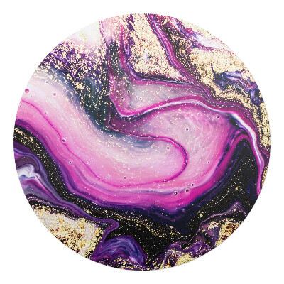 Mata na podłogę pod krzesło okrągła Abstrakcyjny wir