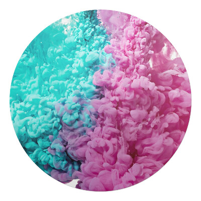 Podkładka pod krzesło obrotowe okrągła Kolorowy dym w wodzie