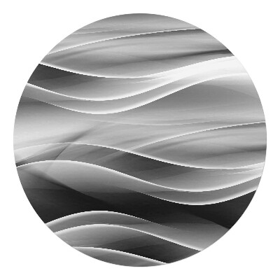 Podkładka pod krzesło okrągła Falujące linie abstrakcji