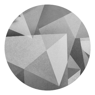 Podkładka pod krzesło obrotowe okrągła Geometryczne trójkąty