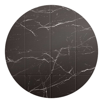 Podkładka pod krzesło okrągła Marmurowe kafelki