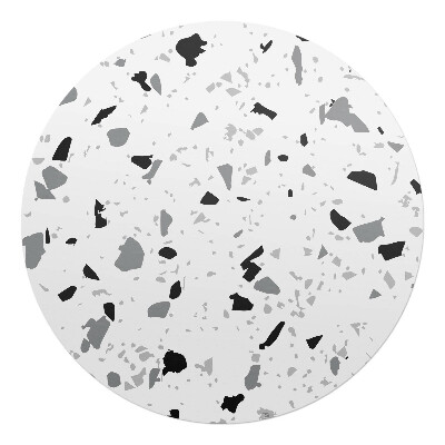 Podkładka pod krzesło obrotowe okrągła Terrazzo abstrakcja