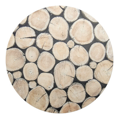 Podkładka pod krzesło obrotowe okrągła Drewniane krążki